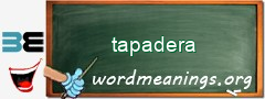 WordMeaning blackboard for tapadera